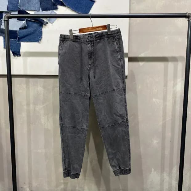 (28~30인치) 버커루 캐주얼 밴딩 피그먼트 조거팬츠 바지