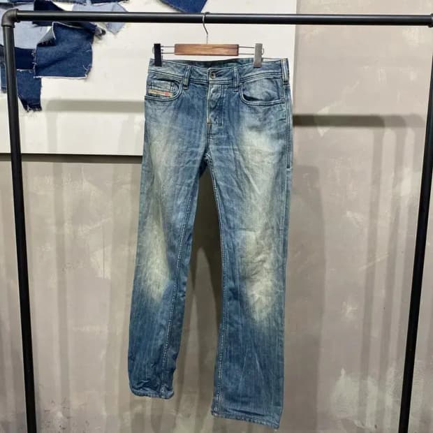 (28인치) 디젤 ZATHAN 빈티지 워싱 청바지 데님팬츠