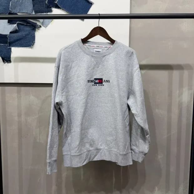 (105) 타미진스 캐주얼 자수 기모 맨투맨 긴팔 티