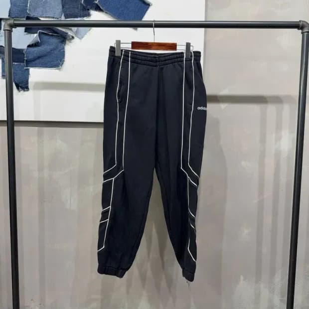 (26~28인치) 아디다스 여성 스트릿 기모 밴딩 조거팬츠 운동바지