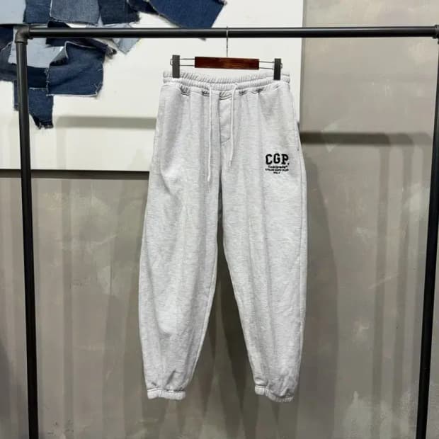 (28~30인치) 코드그라피 캐주얼 스트릿 밴딩 기모 조거팬츠 운동바지