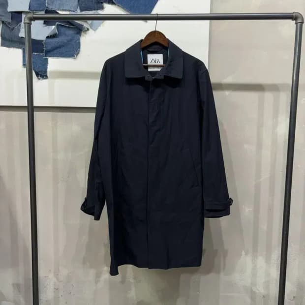 (105) 자라 ZARA 캐주얼 클래식 네이비 맥코트