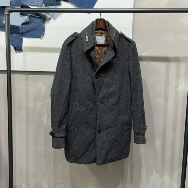 (95) 커스텀멜로우 캐주얼 클래식 모직 코트