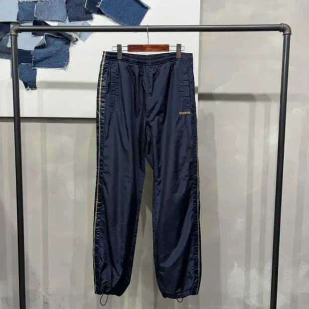 (32~34인치) 리복 올드스쿨 밴딩 트레이닝팬츠 운동바지