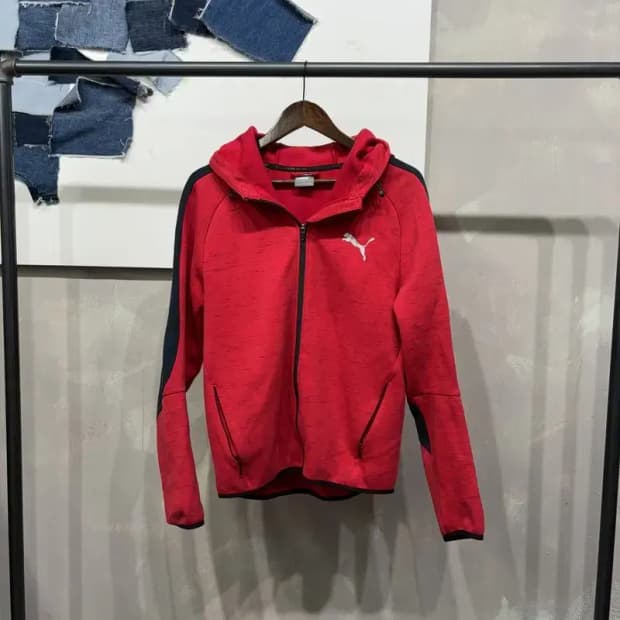 (95) 퓨마 스포츠 운동 후드집업 자켓