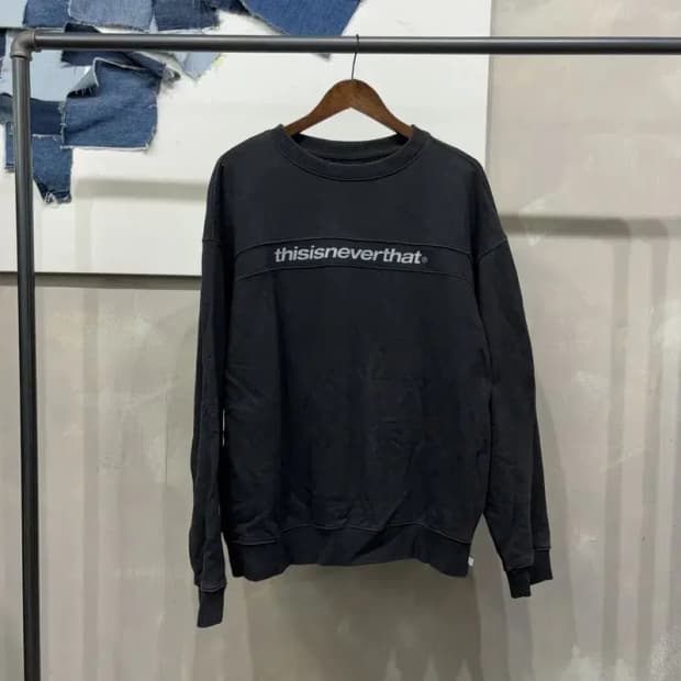 (105) 디스이즈네버댓 디네댓 기모 프린팅 맨투맨 긴팔티