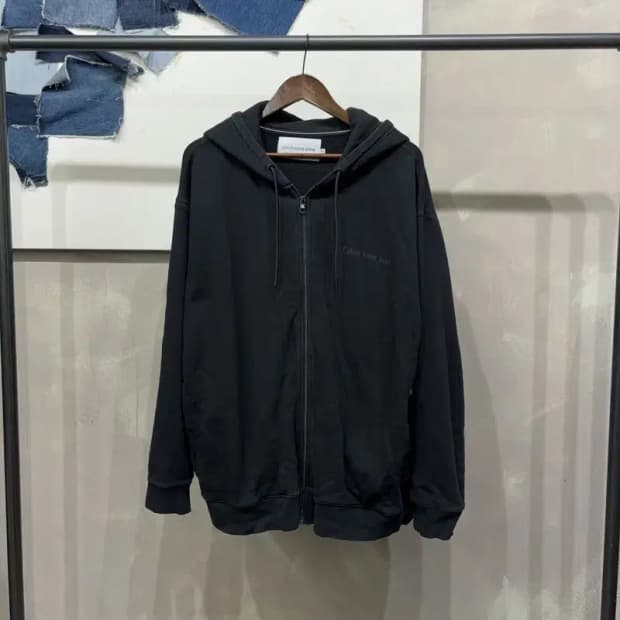 (105) 캘빈클라인 CK 캐주얼 기모 후드집업 자켓
