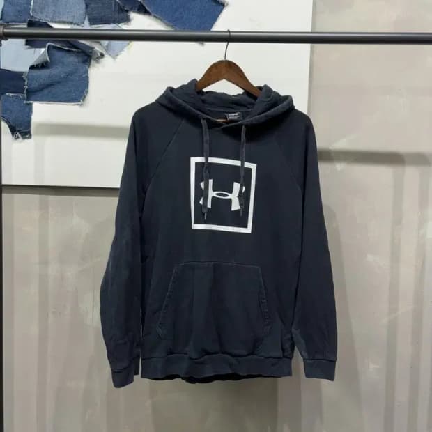(95) 언더아머 운동 기모 프린팅 후드티