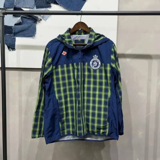 (105) 파리게이츠 골프 캐주얼 체크 바람막이 자켓