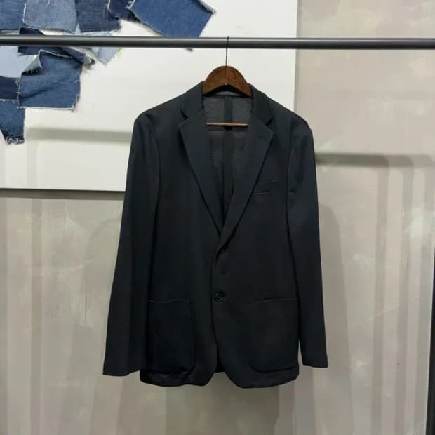 (100) 유니클로 캐주얼 클래식 슬림핏 블레이저 자켓