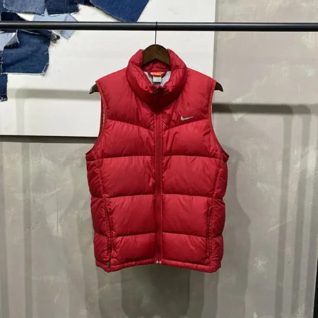 (90) 나이키 스트릿 캐주얼 덕다운 오리털 패딩 조끼