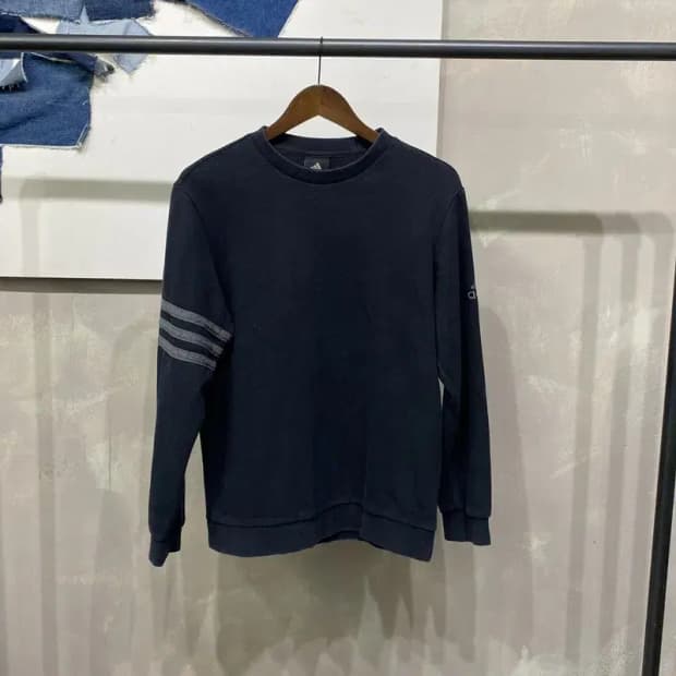 (95) 아디다스 캐주얼 스트릿 삼선 자수 맨투맨 긴팔 티