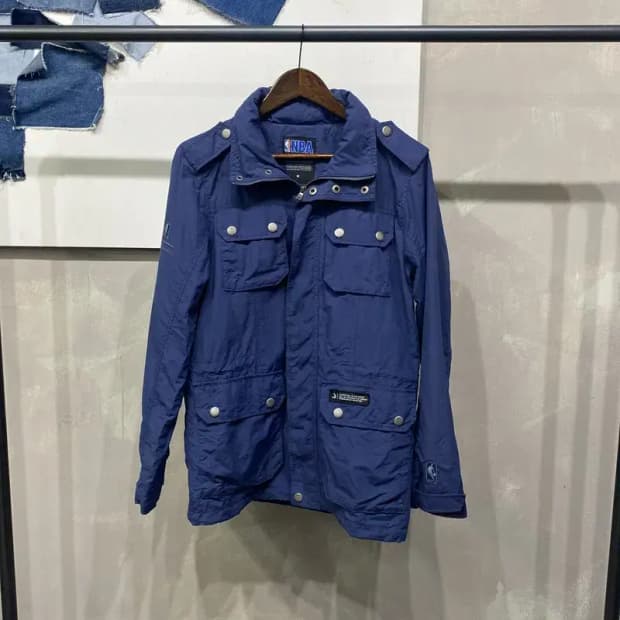 (95) NBA 캐주얼 바람막이 롱 야상 자켓