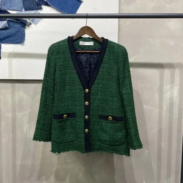 (95) 자라 ZARA 여성 캐주얼 트위드 자켓