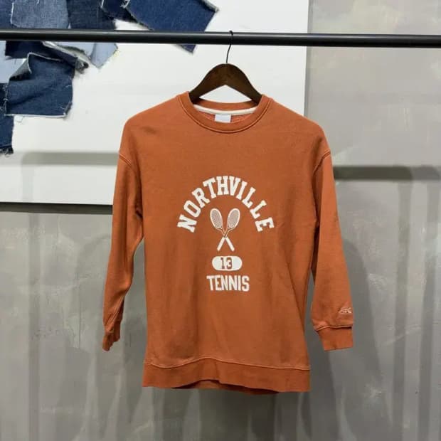 (90) 아웃스탠딩 여성 스트릿 기모 프린팅 맨투맨 긴팔티