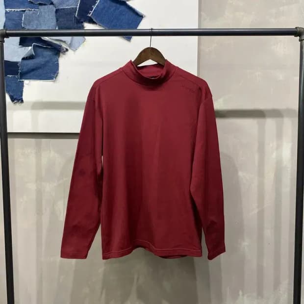 (105) 리복 스포츠 운동 반폴라 기능성 긴팔 티