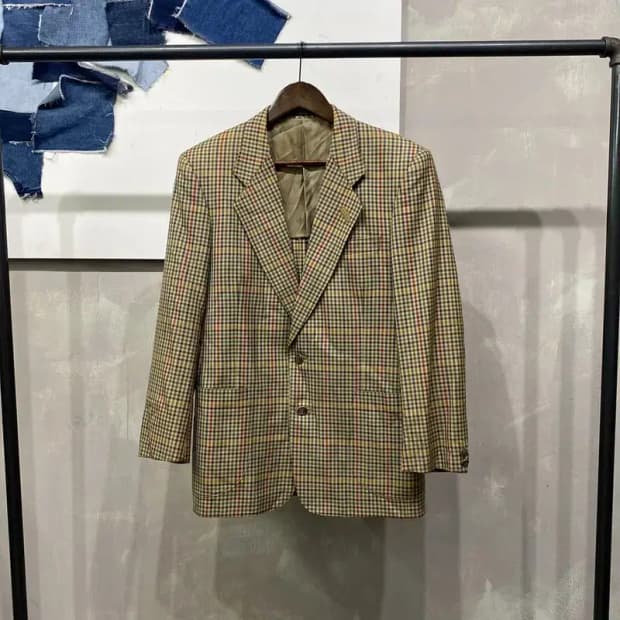 (100) 닥스 캐주얼 클래식 체크 블레이저 정장자켓
