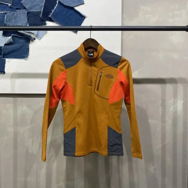 (80) 노스페이스 등산 아웃도어 기모 반집업 긴팔 티