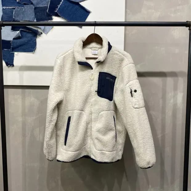 (105) 디스커버리 캐주얼 아웃도어 뽀글이 후리스 자켓