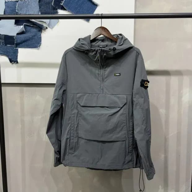 (105) 내셔널지오그래픽 반집업 아노락 바람막이 자켓