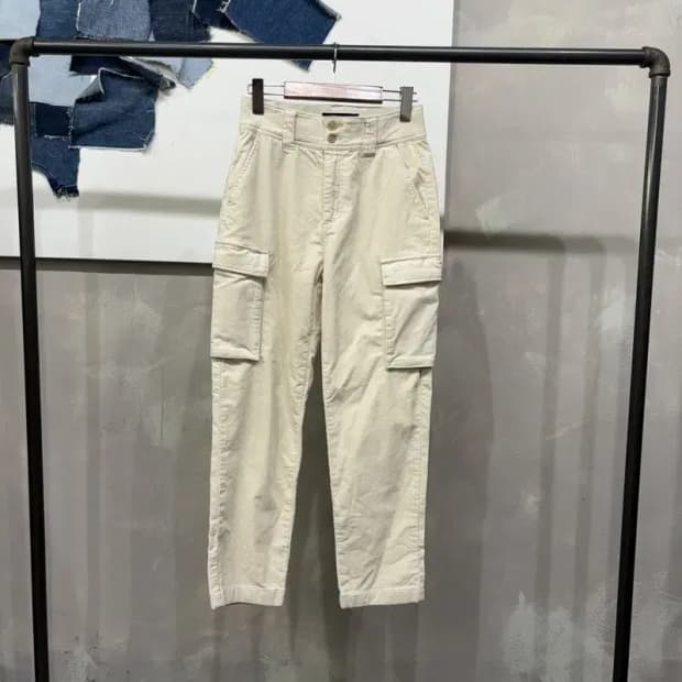 (24~26인치) 버커루 여성 밴딩 골덴 코듀로이 카고팬츠