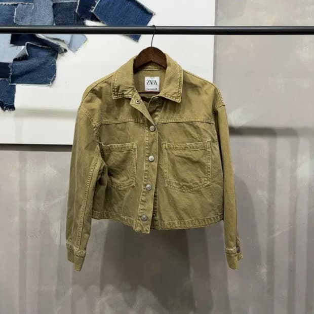 (95) 자라 ZARA 여성 크롭 트러커 자켓