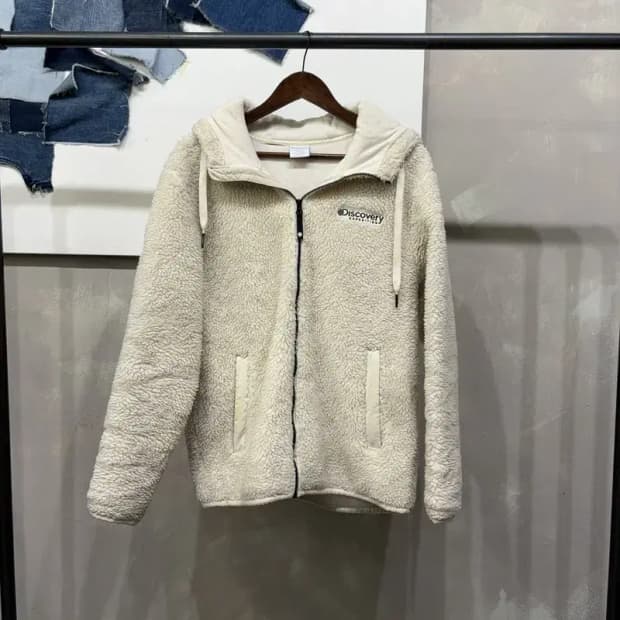 (100) 디스커버리 양털 뽀글이 쉐르파 후리스 자켓