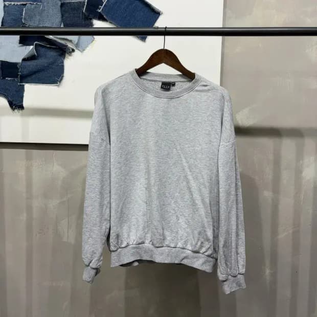 (90) 엘르 여성 캐주얼 무지 기모 맨투맨 긴팔 티