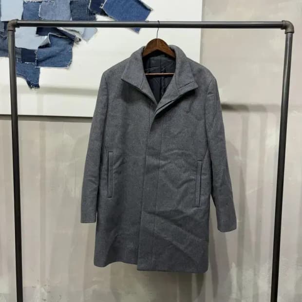 (105) 캘빈클라인 CK 캐주얼 모직 코트