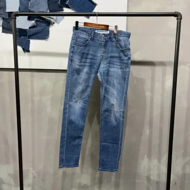 (32인치) 버커루 캐주얼 스트릿 워싱 스판 청바지 데님팬츠