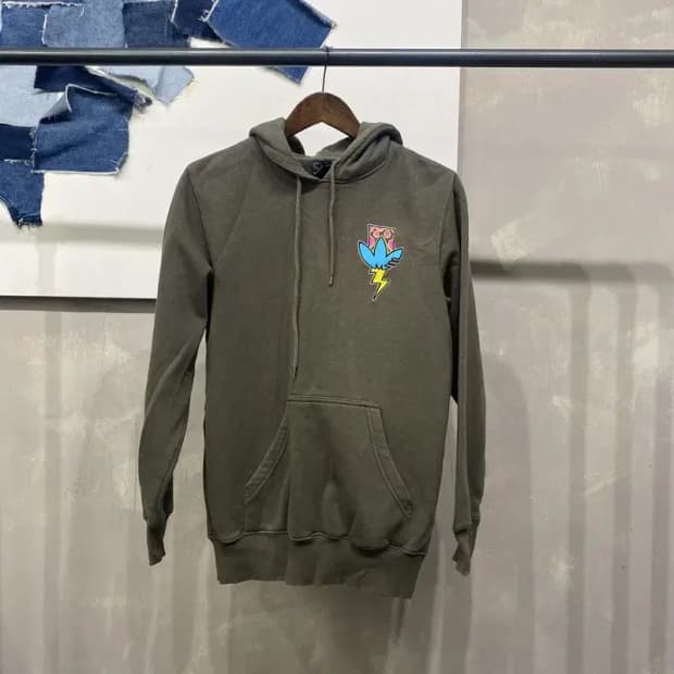 (95) 아디다스 빈티지 흑탭 올드스쿨 프린팅 기모 후드티