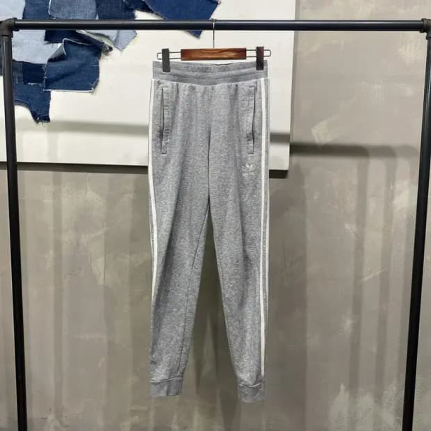 (24~26인치) 아디다스 여성 스트릿 밴딩 기모 조거팬츠 운동바지