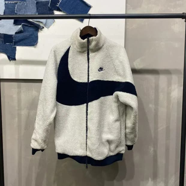 (105) 나이키 스트릿 양면 리버시블 바람막이 후리스 자켓