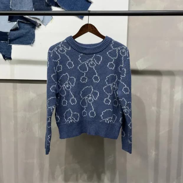 (85) 에잇세컨즈 여성 캐주얼 패턴 니트