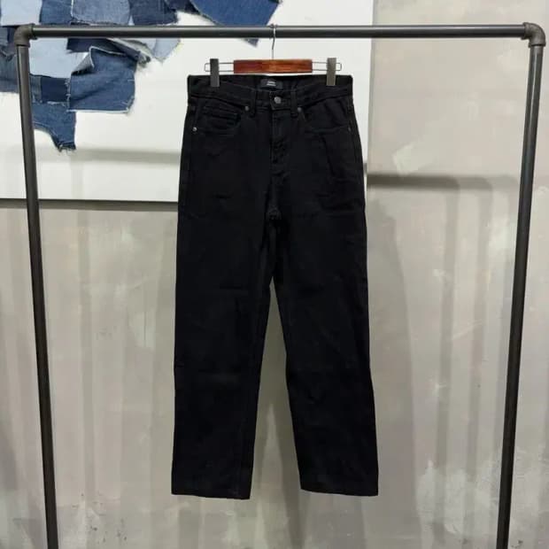 (28인치) 무신사스탠다드 캐주얼 흑청바지 블랙진