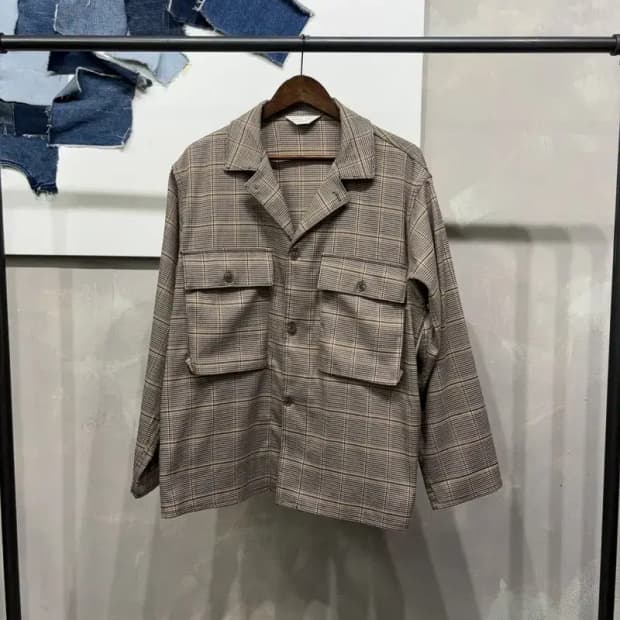 (105) 라퍼지스토어 캐주얼 투포켓 체크 셔츠 자켓