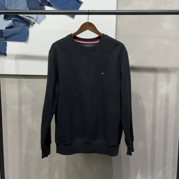 (110) 타미힐피거 캐주얼 기모 맨투맨 긴팔티