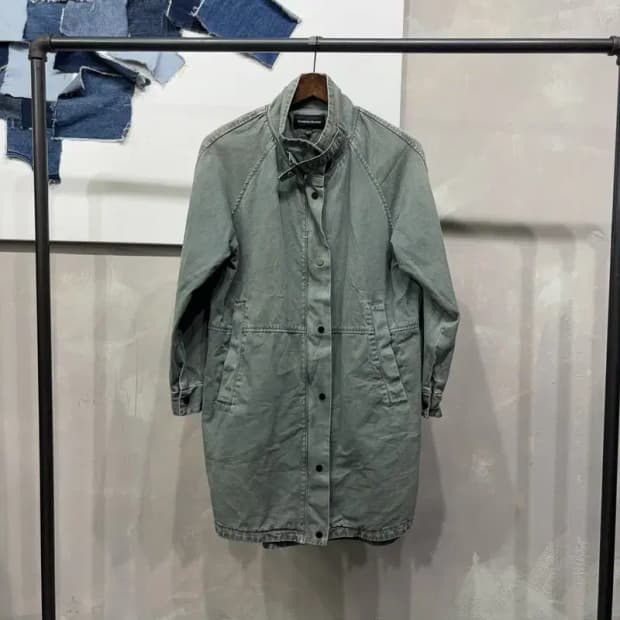 (85) 플라스틱아일랜드 여성 캐주얼 스트릿 야상 코트