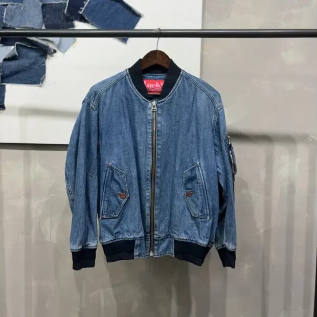 (36) 럭키슈에뜨 여성 캐주얼 데님 청자켓