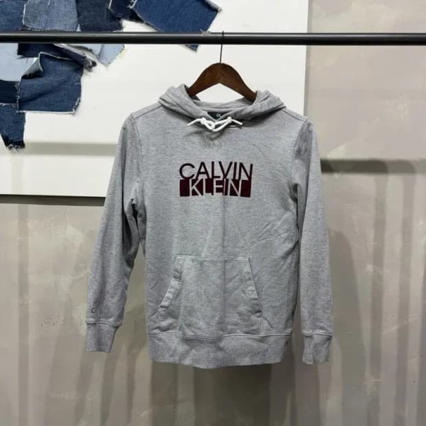 (90) 캘빈클라인 CK 여성 캐주얼 프린팅 후드티