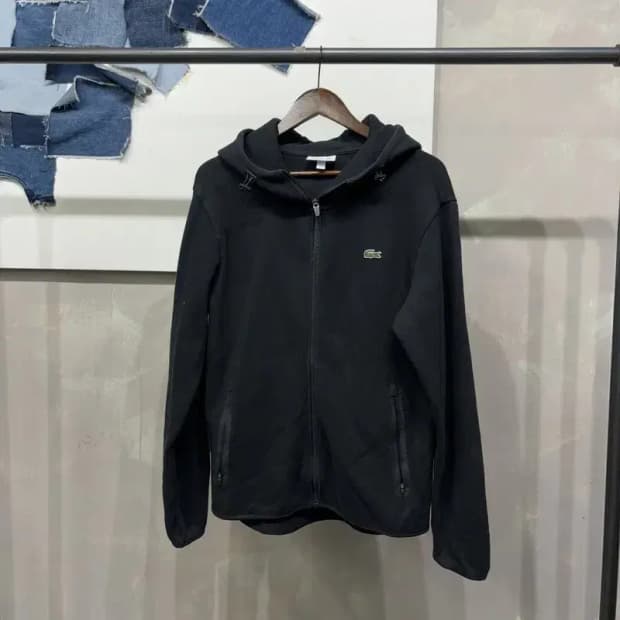 (100) 라코스테 캐주얼 자수 후드집업 자켓