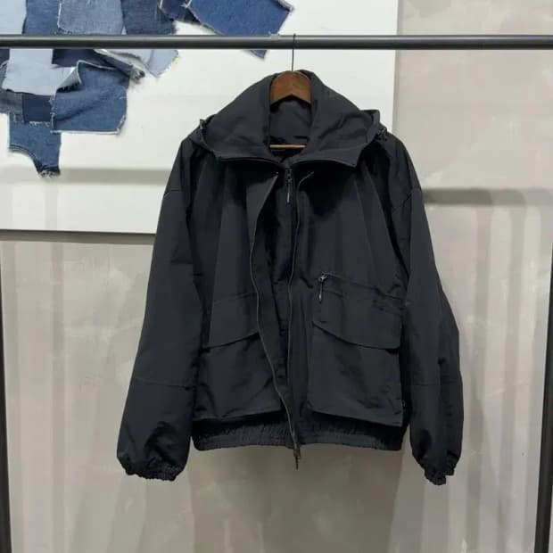 (100) 코드그라피 스트릿 더블지퍼 바람막이 야상 점퍼