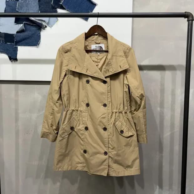 (90) 노스페이스 여성 화이트라벨 트렌치 더블 코트