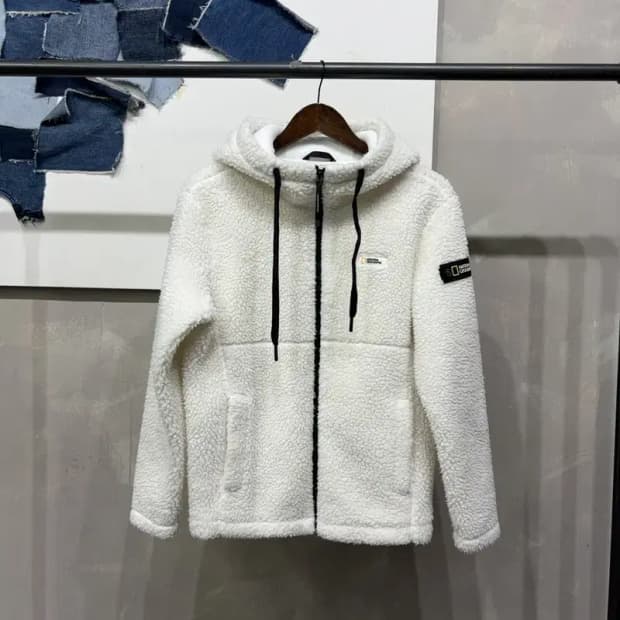 (95) 내셔널지오그래픽 여성 양털 뽀글이 후리스 자켓