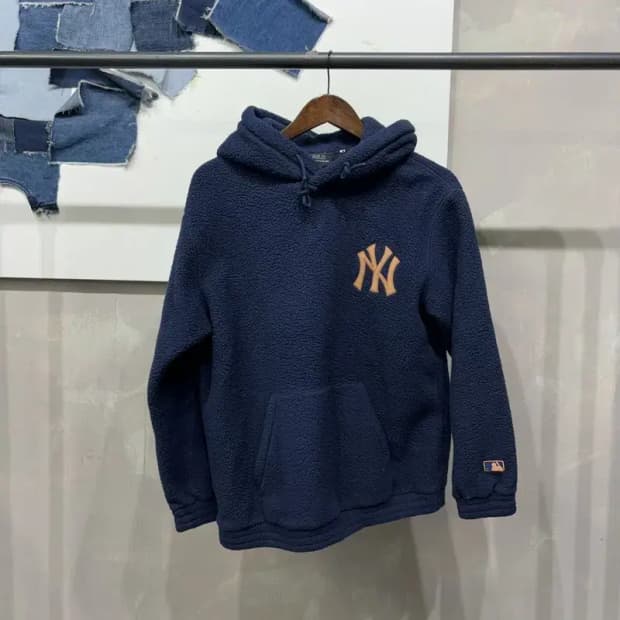 (95) MLB 뉴욕양키스 뽀글이 후리스 후드티