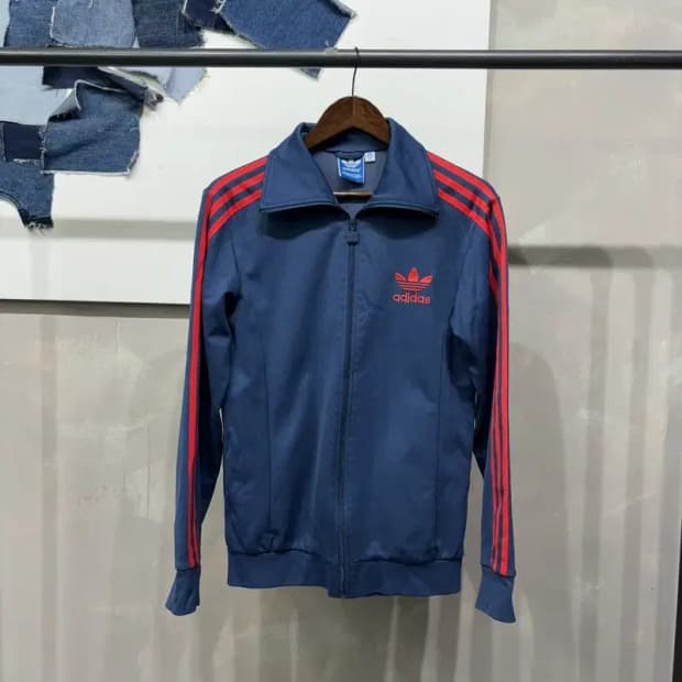 (95) 아디다스 유로파 네이비 저지 집업 트랙탑 자켓