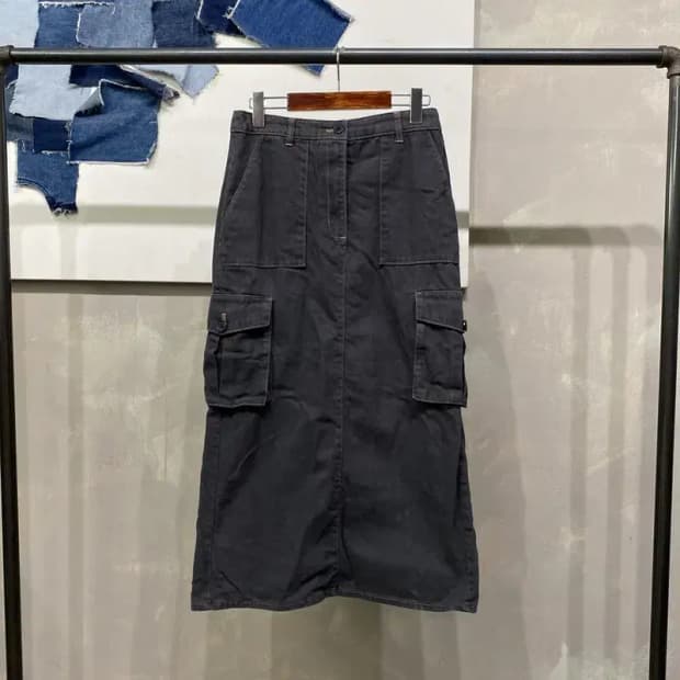 (27인치) 에잇세컨즈 여성 카고 스트링 스커트