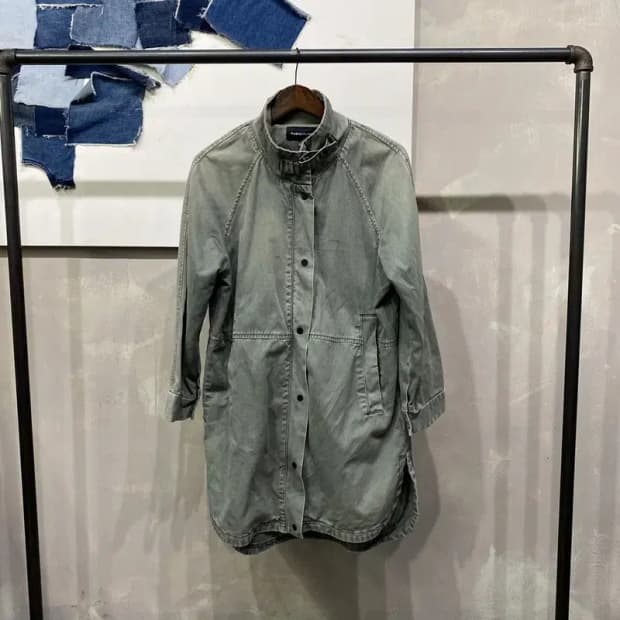 (85) 플라스틱아일랜드 여성 캐주얼 롱 야상 코트