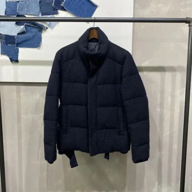 (100) 솔리드옴므 캐시미어 거위털 패딩 점퍼