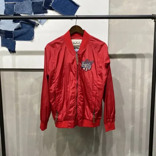 (95) 지프 캐주얼 자수 패치 블루종 자켓